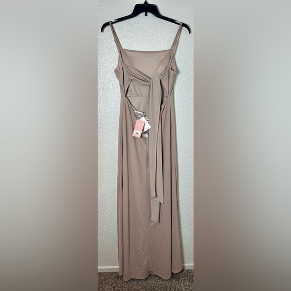 NWT Birdy Grey Benny Dress in Crepe Taupe - Picture 6 of 7
